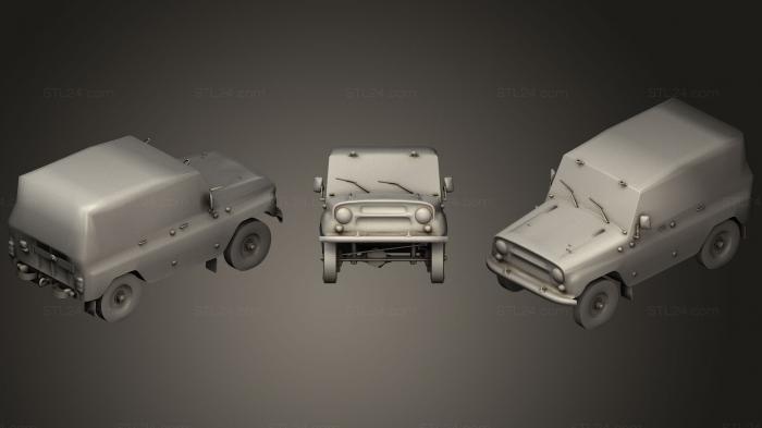 Vehicles (UAZ 001, CARS_0357) 3D models for cnc